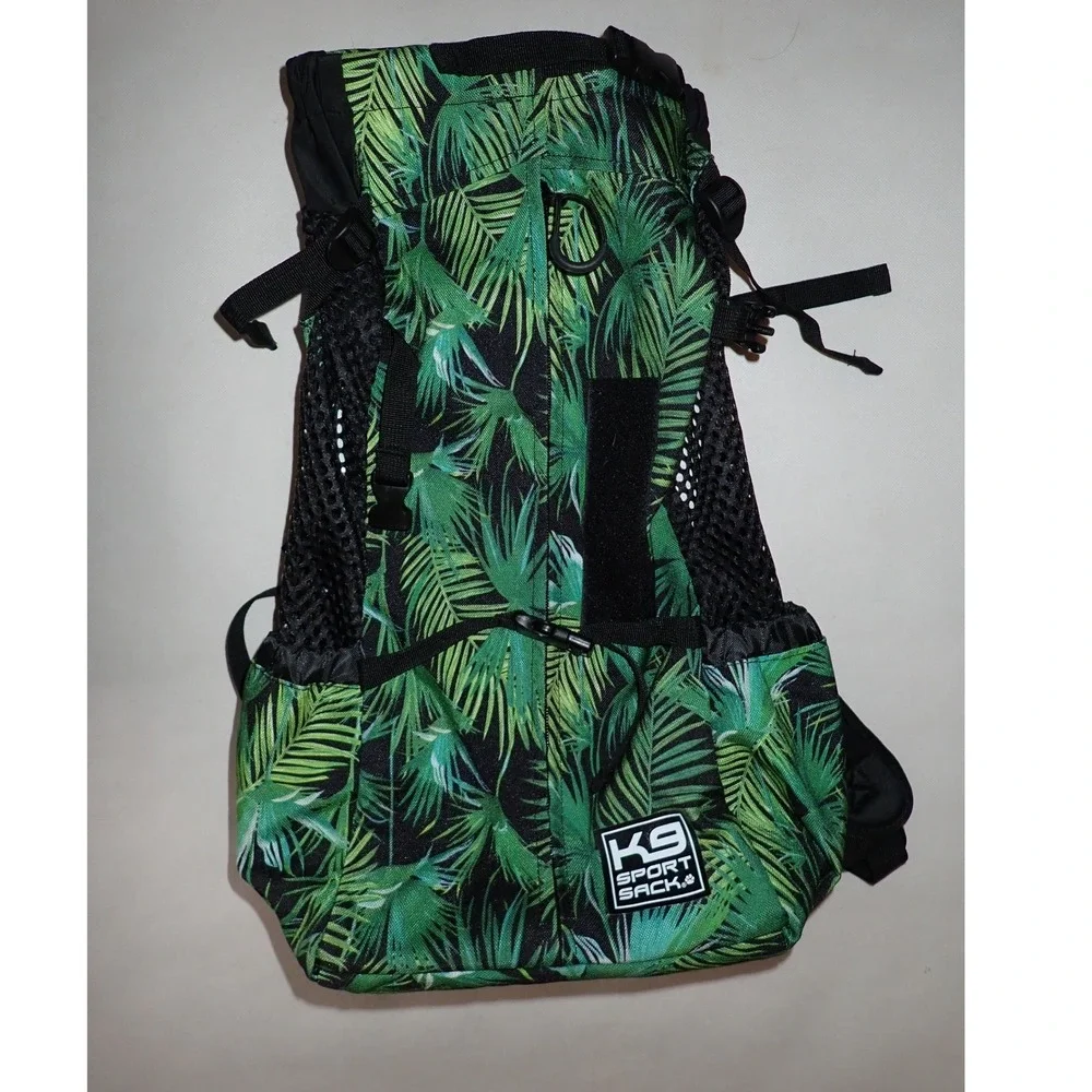 K9 Sport Sack Dog Carrier Backpack Palm Leaf Tropical Print Large